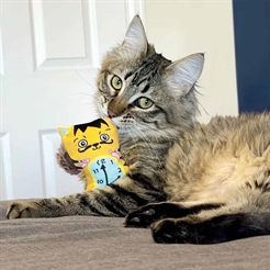 KONG Artz kattleksak med kattmynta 2 söta Van Gogh-katter 